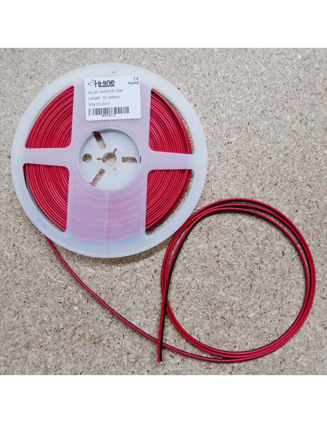 Kabelband für einfarbige LED-Streifen 10m Rolle