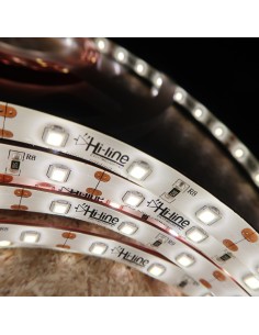 IP65 14.4W/m 12V 5m LED strip. Warm, natural and cool white light