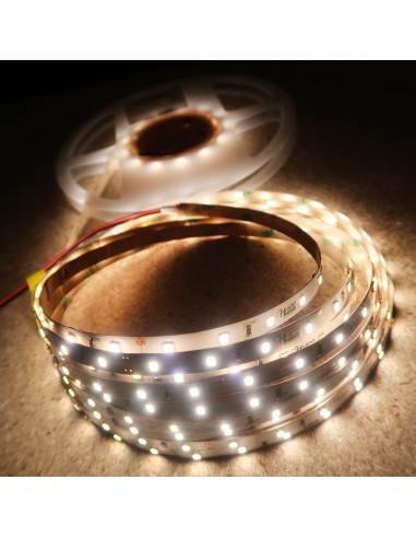 4000K 24V 7.2W/m White LED Strip IP00 CRI90 5m roll