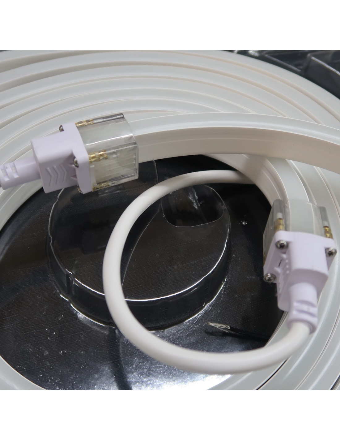Natural White LED Neon Flex kit, 4000K, 24V, IP65/IP67